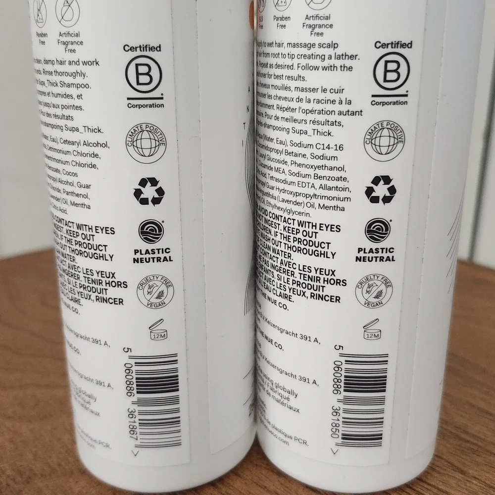 NUE CO Supa_Thick Shampoo & Conditioner Set 8.45oz Each Full‎ Size With Pump